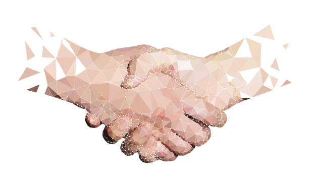 Hand shake Transparent - Iron side electrical and automation